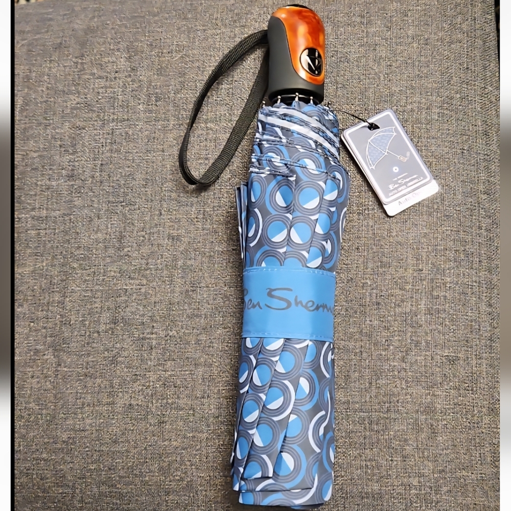 Ben Sherman Auto Open Umbrella, NWT